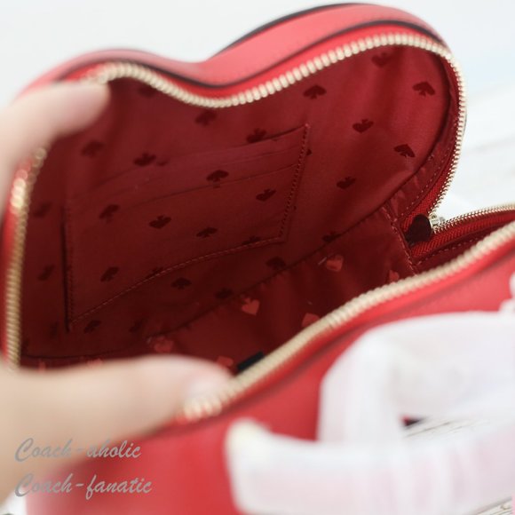 NWT Kate Spade New York Love Shack Heart Crossbody in Candied Cherry - Picture 14 of 14
